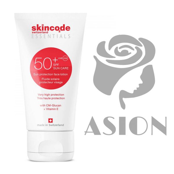 کرم ضد آفتاب SPF 50 اسکین کد-پیشگیری کننده از لک، روشن کننده-فروشگاه آسیون-ترمیم کننده، بازسازی کننده و ضدالتهاب-تقویت کلاژن