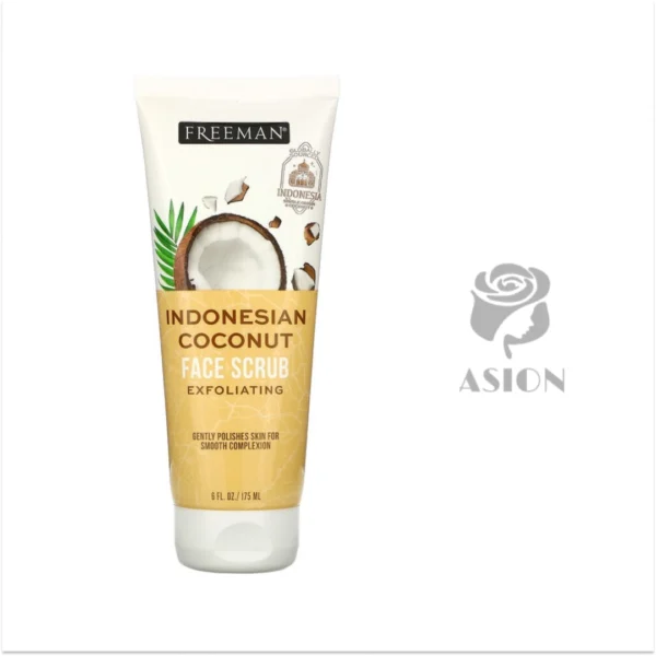 freeman beauty exfoliating face scrub indonesian coconut